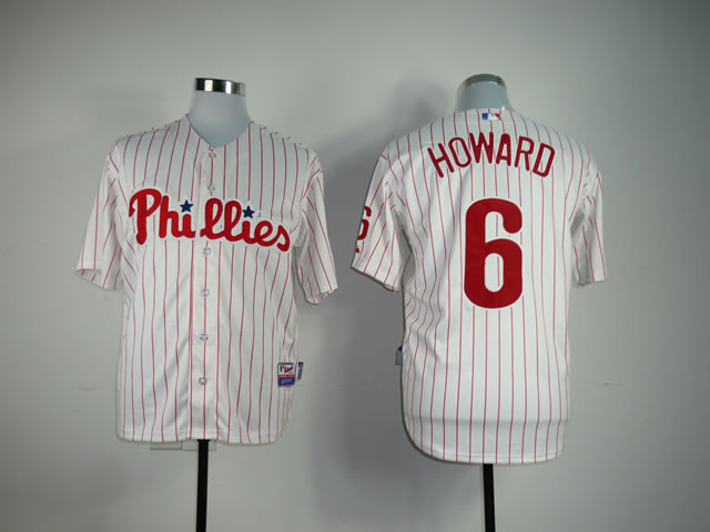 Men Philadelphia Phillies #6 Howard White MLB Jerseys